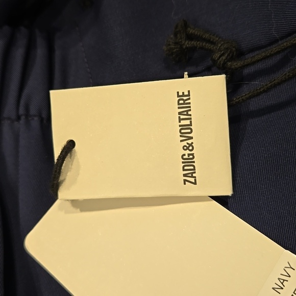 ZADIG & VOLTAIRE POMELO NAVY WOOL DRESS SLACKS. SIZE 40=LARGE. - Picture 5 of 13